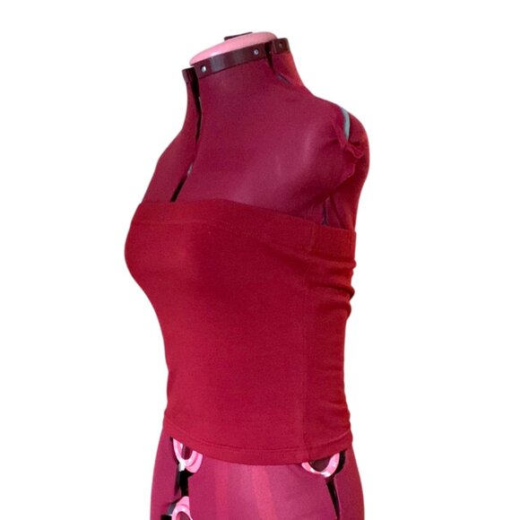 SMART SET - Elegant RED  Strapless Top Tube Top - medium - Picture 5 of 6